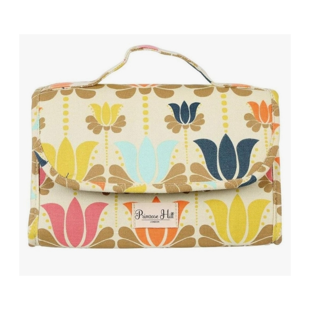 Primrose Hill London Clutch Makeup Bag, yellow